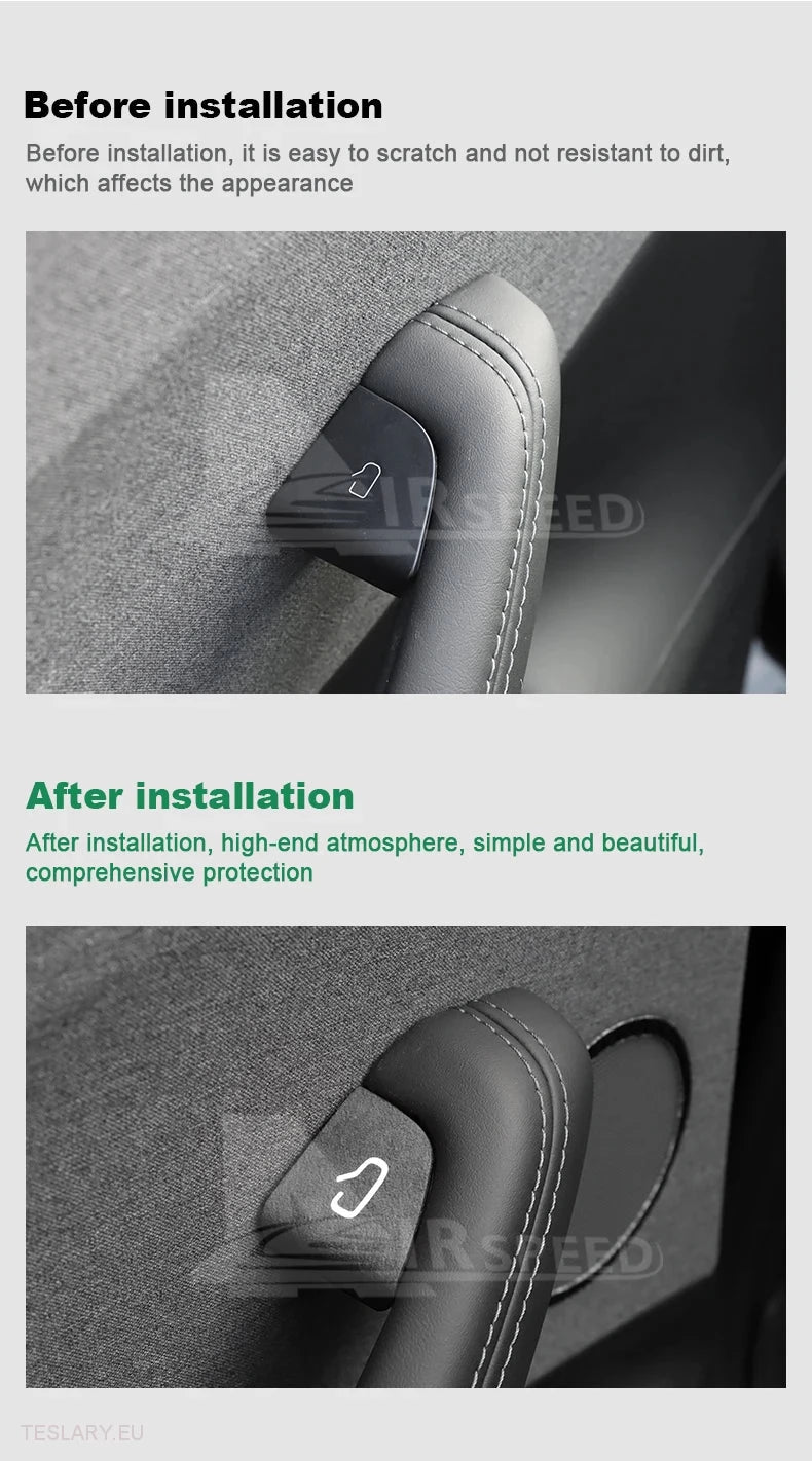 Tesla Modell 3 Highland Italienisch Alcantara Suede Button Covers