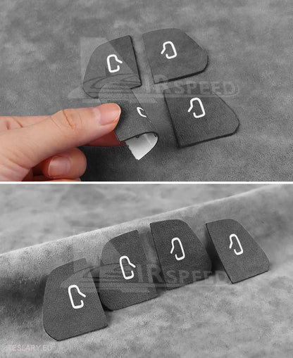 Tesla Modell 3 Highland Italienisch Alcantara Suede Button Covers