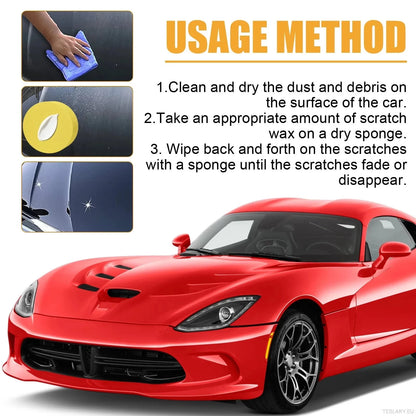 Nano Car Scratch Remover Pasta: Dyp reparasjon og maling Restorer, vanntett UV -skjold, ingen polering nødvendig, trygt for alle farger