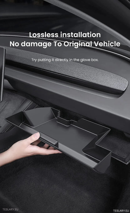 Tesla 3 Highland Central Glovebox Storage Organizer (само ляв задвижване)