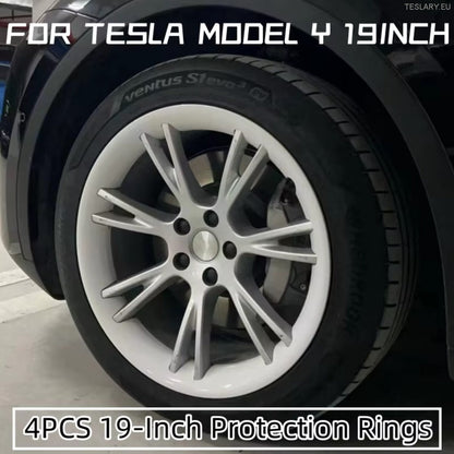 Tesla Model Y 19" Gemini hlífðarfelguhlífar (silfurlitaðar)