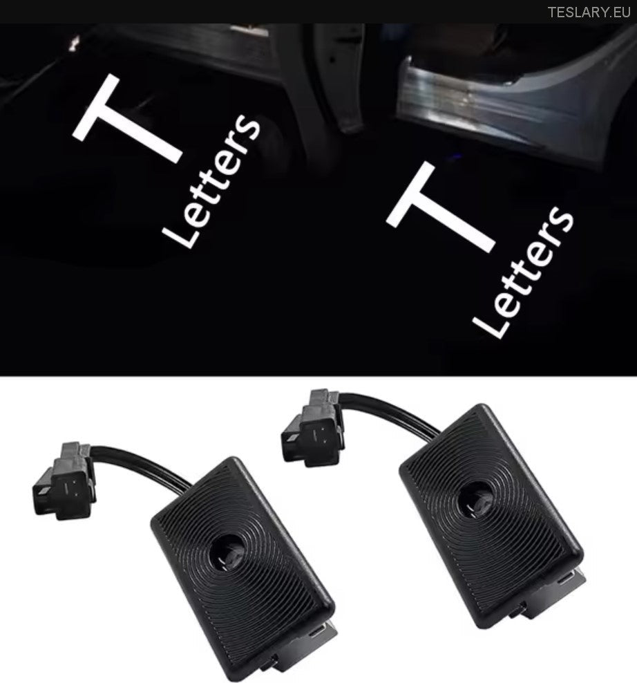 Tesla Model 3 / Y / S / X Projektor Projektor Projektor na vratima Plasni i logotip stil