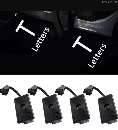 Tesla Model 3 / Y / S / X Projektor Projektor Projektor na vratima Plasni i logotip stil