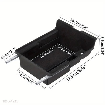 Tesla Model 3/Y Center Console Organizator frontal cu porturi USB și retur de primăvară