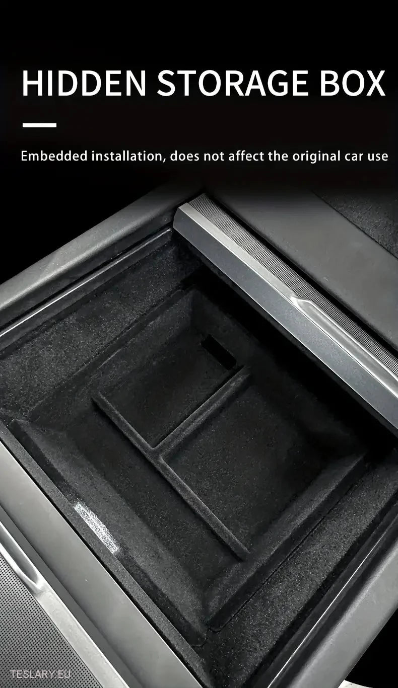 Tesla Model 3+ Highland Center konzol tálcái elülső és hátsó szervezők