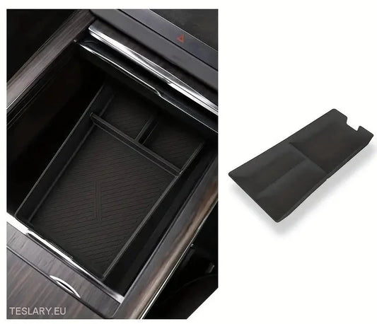 Tesla Model S/X 2022 - 2024 Organizzatore di stoccaggio della console centrale LHD