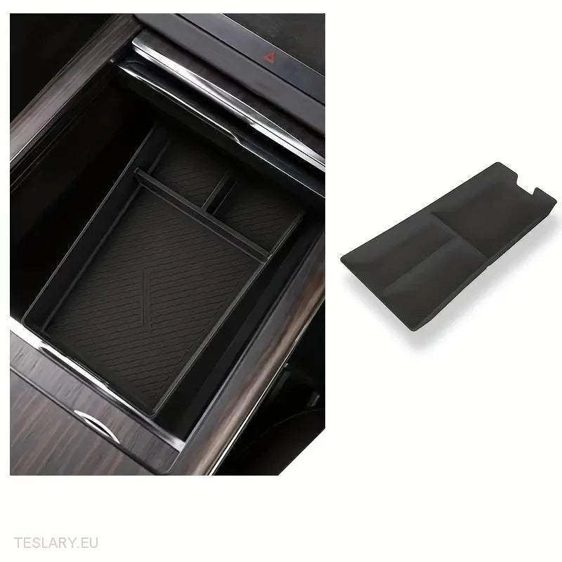 Tesla Model S/X 2022 - 2024 Organizzatore di stoccaggio della console centrale LHD