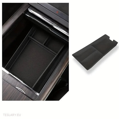 Tesla Model S/X 2022 - 2024 Organizzatore di stoccaggio della console centrale LHD