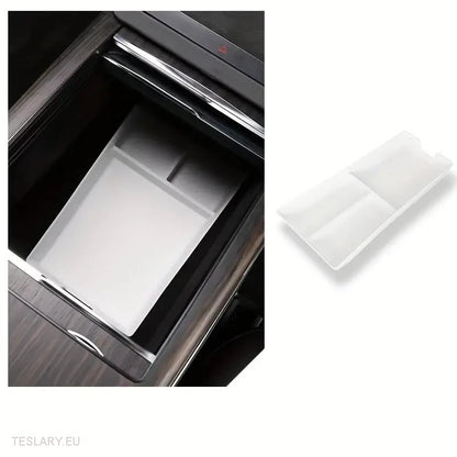 Tesla Model S/X 2022 - 2024 Organizzatore di stoccaggio della console centrale LHD