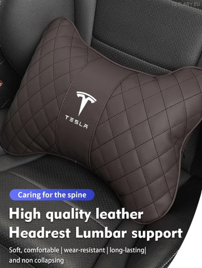 Tesla Model 3 y s X Neck Jastuk i leđa podrška s logotipom (crni)