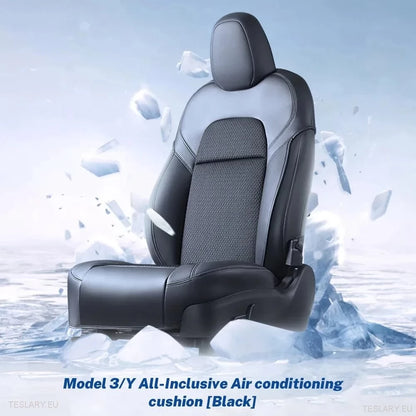Tesla Model 3/Y Ventileret sædet (r) i sort eller hvidt PU -læder (1 stykke)