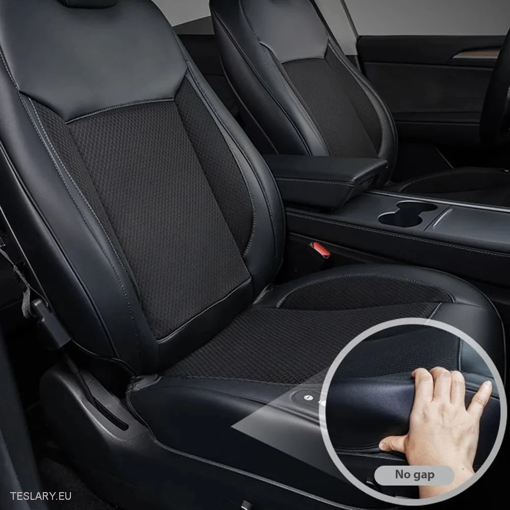 Tesla Model 3/Y Ventileret sædet (r) i sort eller hvidt PU -læder (1 stykke)