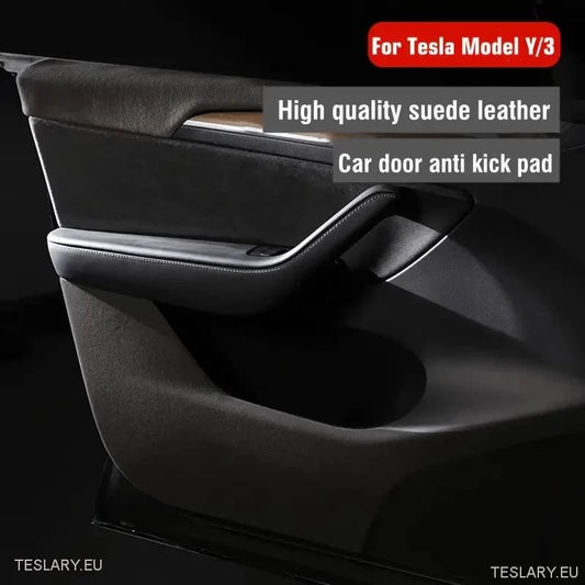 Tesla Model 3/Y Anti Kick Protective Suede Door Panel Covers