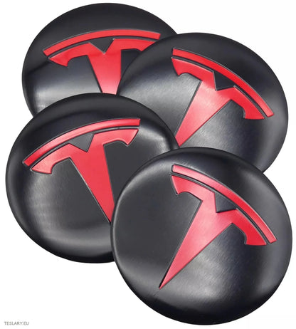 Autocolante cu capac central cu rotile cu logo pentru Tesla 3, Y, S și X