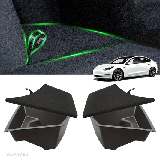 Tesla Model 3 Highland posteriore Organizzatore Tagi laterali con coperchi (2)