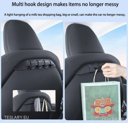 Tesla Model 3/Y & Highland Hidden Hook per il retro dei sedili passeggeri o conducente