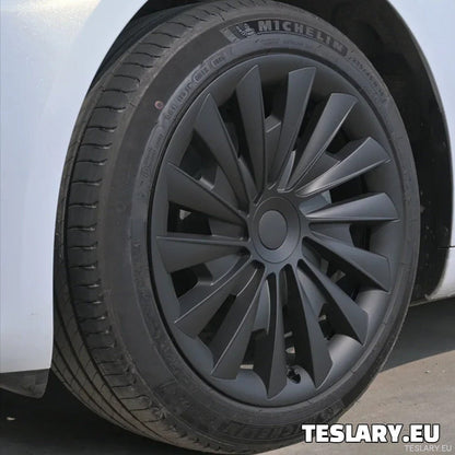 18" Tesla Model 3+ Highland Performance Induction Style Kołpaki - Matowa czerń