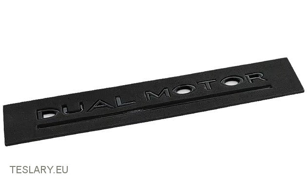 Tesla Modelo 3/Y Dual Motor Logo Emblem Black, Red, Chrome, Gold