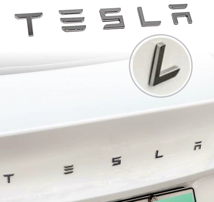 ABS 3D TESLA letter New Logo Style for your Tesla Model 3 Y S X - TESLARY Tesla Shop Accessories Europe Nederlands Dublin Cork Ireland Deutschland Espana Alicante France Italia