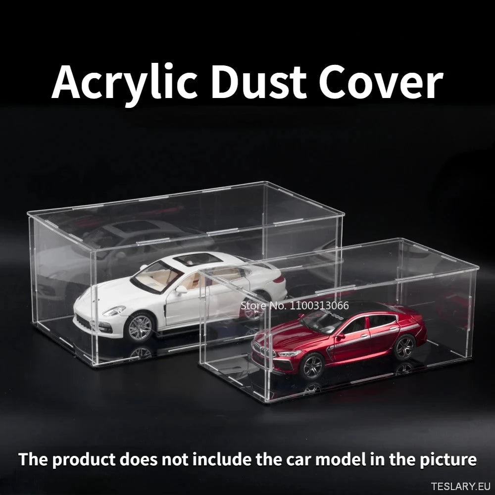 Acrylic Display Case for 1/24 & 1/32 Scale Model Cars - TESLARY Tesla Shop Accessories Europe Nederlands Ireland Deutschland Espana Alicante France Italia