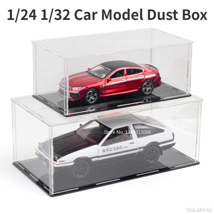 Acrylic Display Case for 1/24 & 1/32 Scale Model Cars - TESLARY Tesla Shop Accessories Europe Nederlands Ireland Deutschland Espana Alicante France Italia