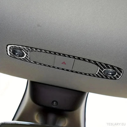 Dome/Map Light Cover för Tesla 3/Y kolfiber