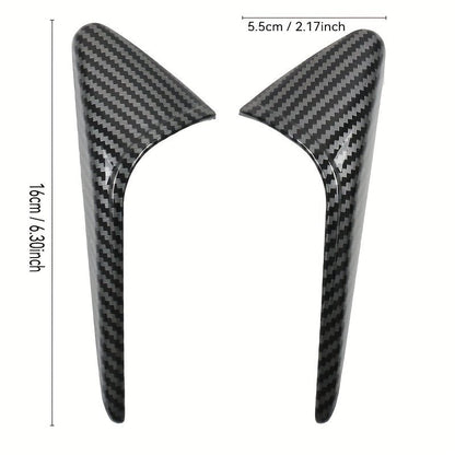 Tesla Model Y Juniper - Tesla Model 3 Highland Side Camera Covers Carbon Bright Matte Black - Europe Teslary.Eu Ireland Deutschland France Italia Espana Netherlands Portugal Sverige Scotland Belfast Dublin Cork Belgique Paris Berlin Accessories Fast Delivery Vitesse Swiss