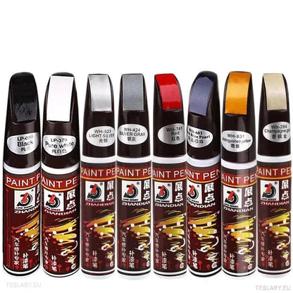 Car Touch Up Paint Pen with Brush - TESLARY Tesla Shop Accessories Europe Nederlands Ireland Deutschland Espana Alicante France Italia