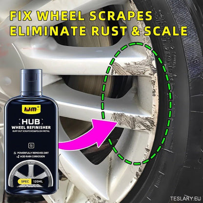 Car wheel hub scratches repair kit, Wheel hub retreading and polishing paste, Automobile wheel hub scratches, rust, fading repair agent, Premium care wax for wheel hub - TESLARY Tesla Shop Accessories Europe Nederlands Ireland Deutschland Espana Alicante France Italia