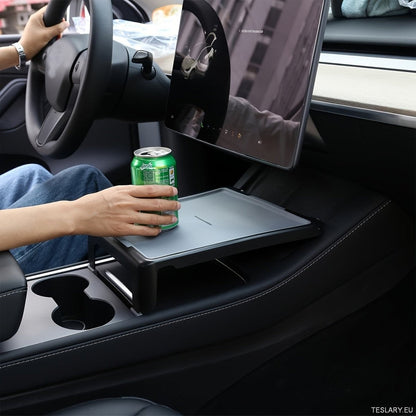 Bandeja de consola central para Tesla Model 3/Y Negro