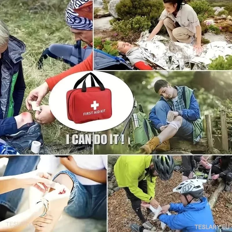 Compact Emergency First Aid Kit for your Tesla Car - TESLARY Tesla Shop Accessories Europe Nederlands Dublin Cork Ireland Deutschland Espana Alicante France Italia