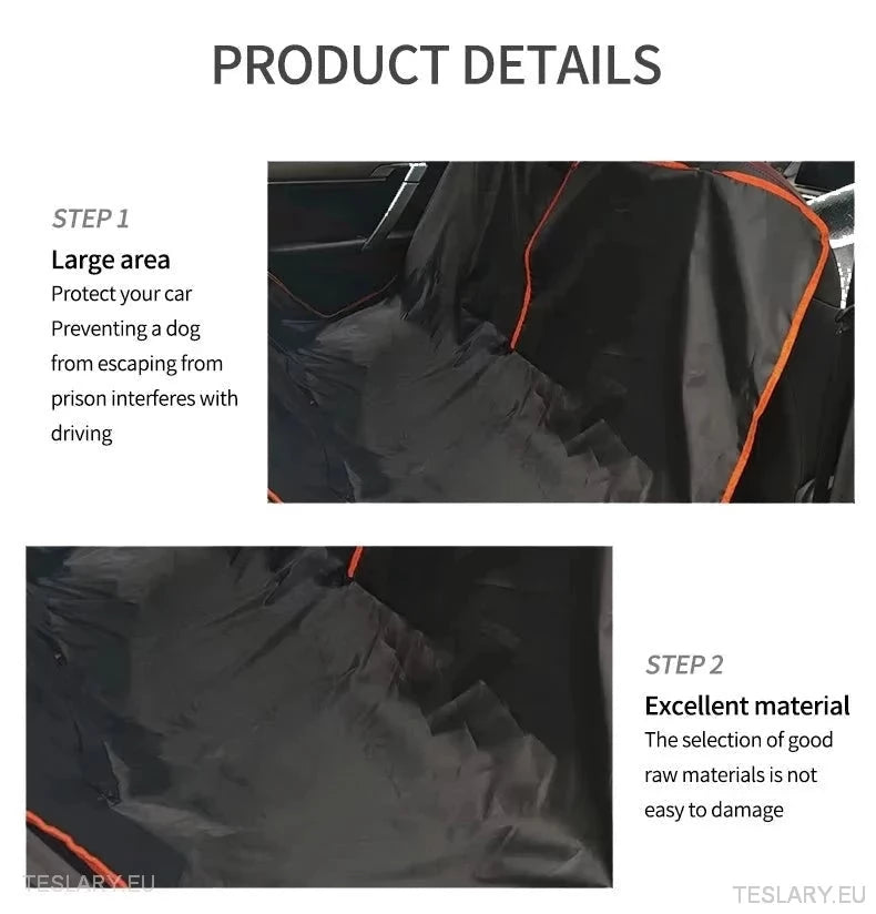 Robusto Coperchio di sedile per auto per cani per un sedile posteriore adatto per Tesla 3, Y & S & Other EVS