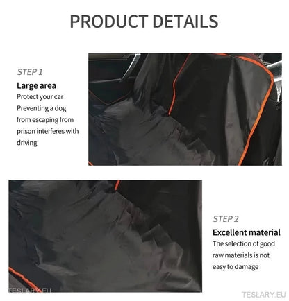 Robusto Coperchio di sedile per auto per cani per un sedile posteriore adatto per Tesla 3, Y & S & Other EVS