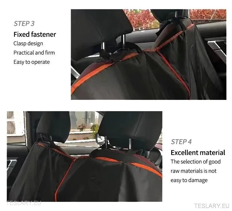 Robusto Coperchio di sedile per auto per cani per un sedile posteriore adatto per Tesla 3, Y & S & Other EVS