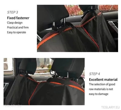 Robusto Coperchio di sedile per auto per cani per un sedile posteriore adatto per Tesla 3, Y & S & Other EVS
