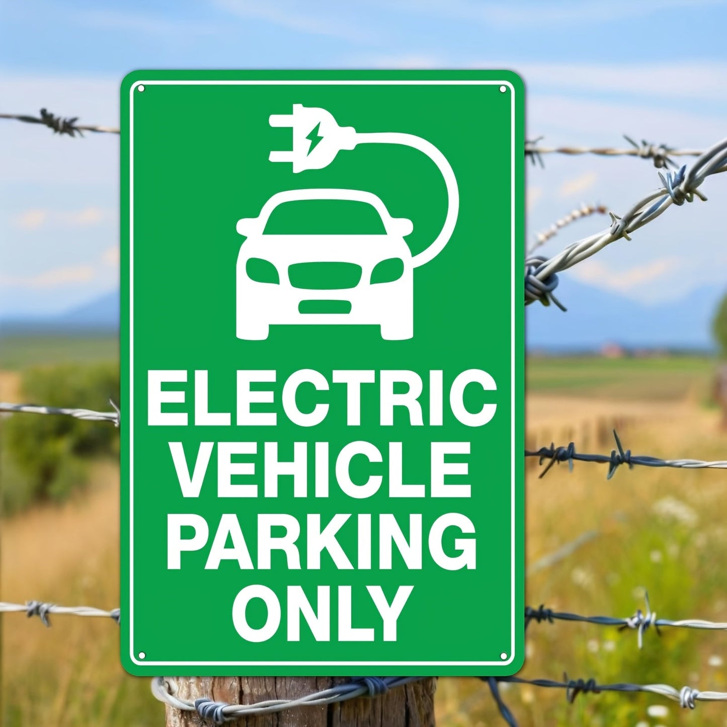 ELECTRIC VEHICLE PARKING ONLY SIGN TESLARY.EU EUROPE IRELAND TESLA
