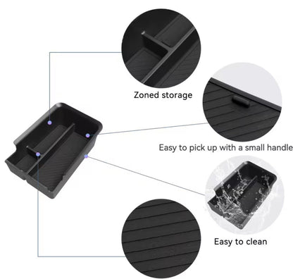 FMG4 EV Urban 2026 Car Armrest Box Storage Tray Center Console Holder Stowing Plate Organizer Interior Accessories Center Console Storage Tray - TESLARY Buy Tesla Shop Accessories Europe Nederlands Dublin Cork Ireland Deutschland Espana Iceland Finland France Italia