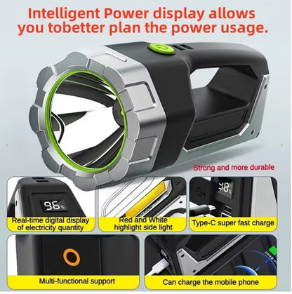 Handheld Emergency Torch with Long Range Beam and Easy USB Charging Ideal for your Emergency Car Kit - Tesla - TESLARY Tesla Shop Accessories Europe Nederlands Dublin Cork Ireland Deutschland Espana Alicante France Italia