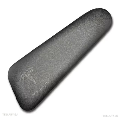 Calcoli per la protezione del ginocchio in pelle nera Alcantara per Tesla 3/Y con logo