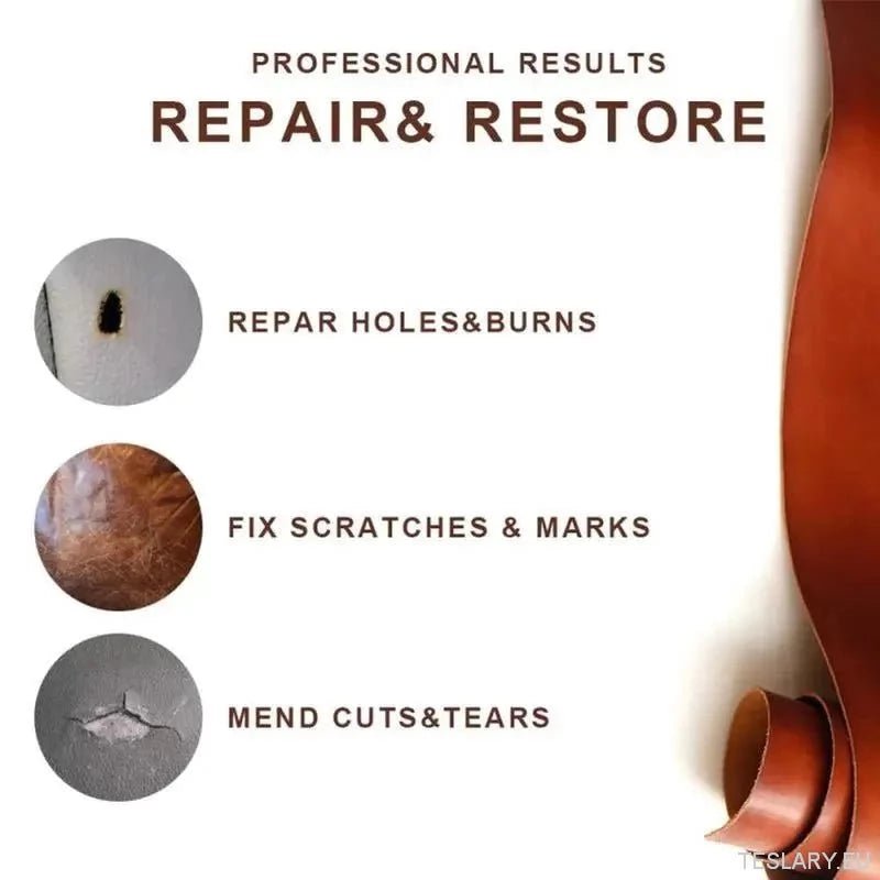 Leather Repair & Cleaning Restore Kit for Your Leather Seats - TESLARY Tesla Shop Accessories Europe Nederlands Ireland Deutschland Espana Alicante France Italia