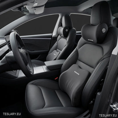 TESLA MODEL 3 Y JUNIPER HIGHLAND SEAT CUSHIONS SUPPORT HEAD BACK BUY FROM EUROPES TESLARY.EU IRELAND FRANCE ESPANA PORTUGAL NEDERLANDS SWEDEN DEUTSCHLAND ITALIA