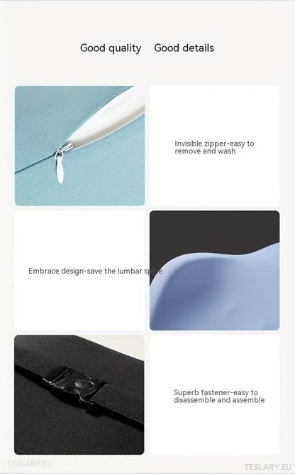 Memory Foam Neck Pillow & Back Support Cushion for All Tesla Models - TESLARY Tesla Shop Accessories Europe Nederlands Ireland Deutschland Espana Alicante France Italia