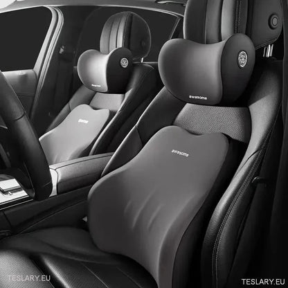 Memory Foam Neck Pillow & Back Support Cushion for All Tesla Models - TESLARY Tesla Shop Accessories Europe Nederlands Ireland Deutschland Espana Alicante France Italia