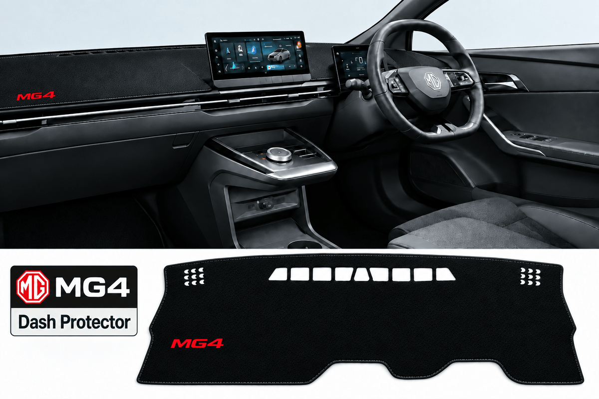 MG4 EV Electric Car Dashboard Cover SunShade Anti-UV Carpets Non-Slip Mats - TESLARY Buy Tesla Shop Accessories Europe Nederlands Dublin Cork Ireland Deutschland Espana Iceland Finland France Italia