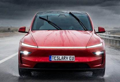 TESLA MODEL Y JUNIPER REPLACEMENT WIPER BLADES LEFT AND RIGHT DRIVER PASSENGER RHD LHD NATURAL RUBBER BEST QUALITY BEST PRICE IRELAND EUROPE GENUINE SAVINGS