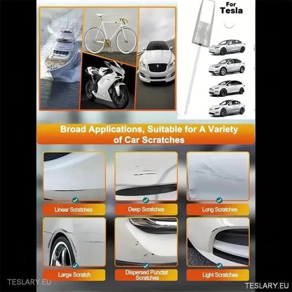 Festék a Touch Up kefe -készletek a Tesla színekben test és kerekek 12 ml a 3 y s x modellhez