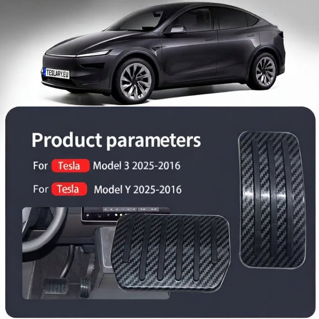 Performance Upgrade Tesla Model 3 , Model Y , Model 3 Highland and Model Y Juniper Non Slip Style Premium Brake & Accellerator Pedals - TESLARY Tesla Shop Accessories Europe Nederlands Dublin Cork Ireland Deutschland Espana Alicante France Italia