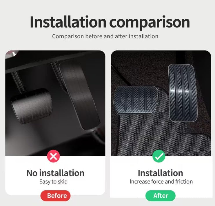 Performance Upgrade Tesla Model 3 , Model Y , Model 3 Highland and Model Y Juniper Non Slip Style Premium Brake & Accellerator Pedals - TESLARY Tesla Shop Accessories Europe Nederlands Dublin Cork Ireland Deutschland Espana Alicante France Italia