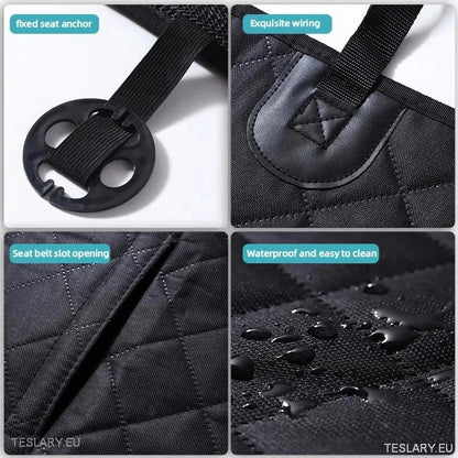 Premium Dog Car Seat Cover for Back Seat Suitable for Tesla 3 , Y & S - TESLARY Tesla Shop Accessories Europe Nederlands Ireland Deutschland Espana Alicante France Italia