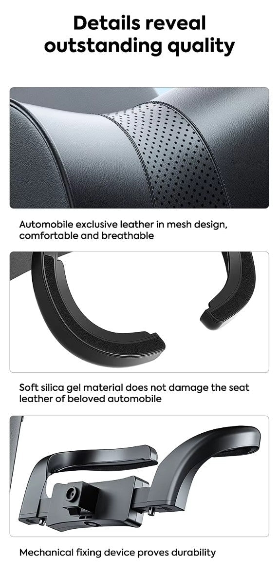 Premium Headrest Pillow with Support for Neck for Tesla Model 3 , Y , Highland & Juniper - TESLARY Tesla Shop Accessories Europe Nederlands Dublin Cork Ireland Deutschland Espana Alicante France Italia